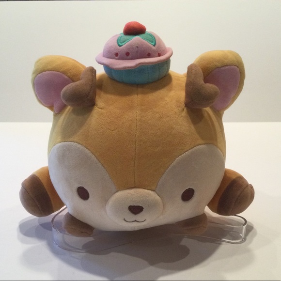 Smoosh Mushy Felina Fawn Deer With Cupcake Hat. 8”Plush - Picture 2 of 7